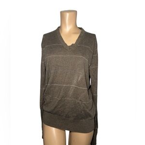 Brown V-Neck men’s  Sweater size M